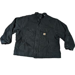 Carhartt Black Mens CO3 Quilted Jacket Size 60 4XL